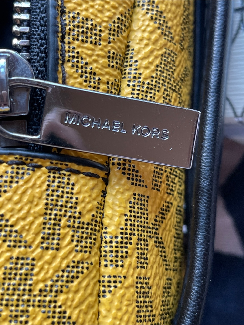 Michael Kors Yellow MK Monogram Mini Backpack - Picture 11 of 11
